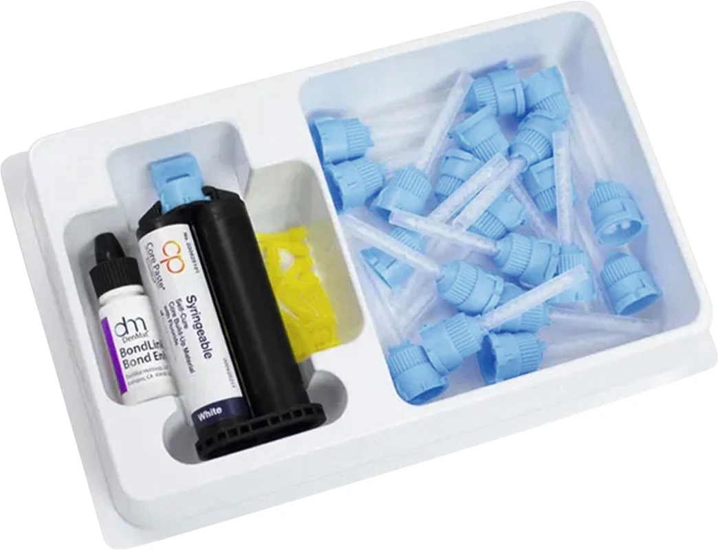 Core Paste Refillkit 50 g Kartusche weiß mit Fluorid, Zubehör