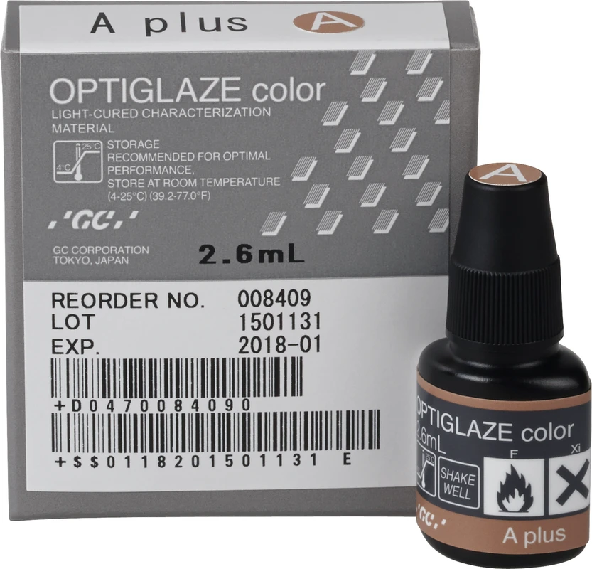GC OPTIGLAZE® color Flasche 2,6 ml A plus