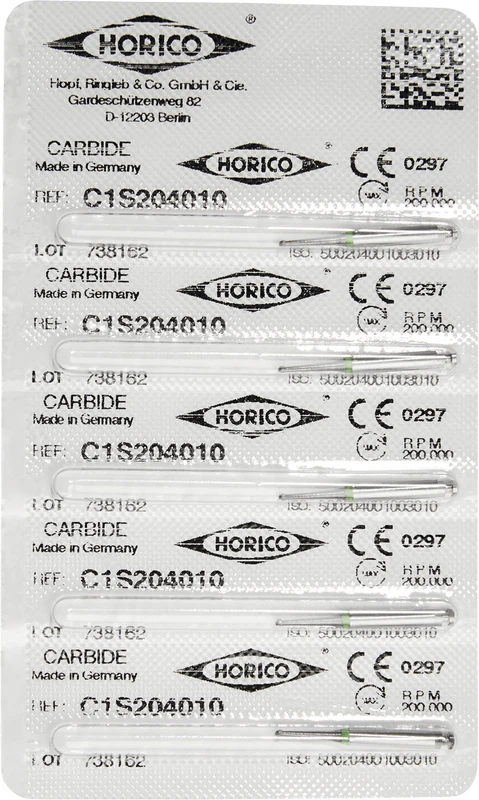 HM-Bohrer C1S Packung 5 Stück RA, Figur 001, ISO 010