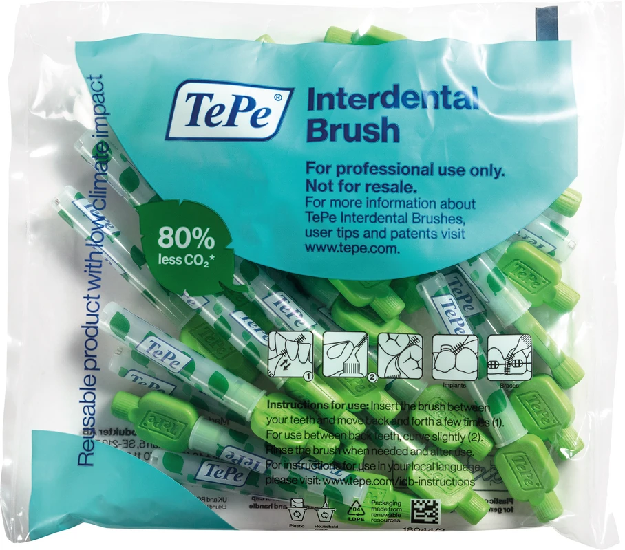 TePe® Interdentalbürsten Original Packung 25 Stück grün, Ø 0,8 mm