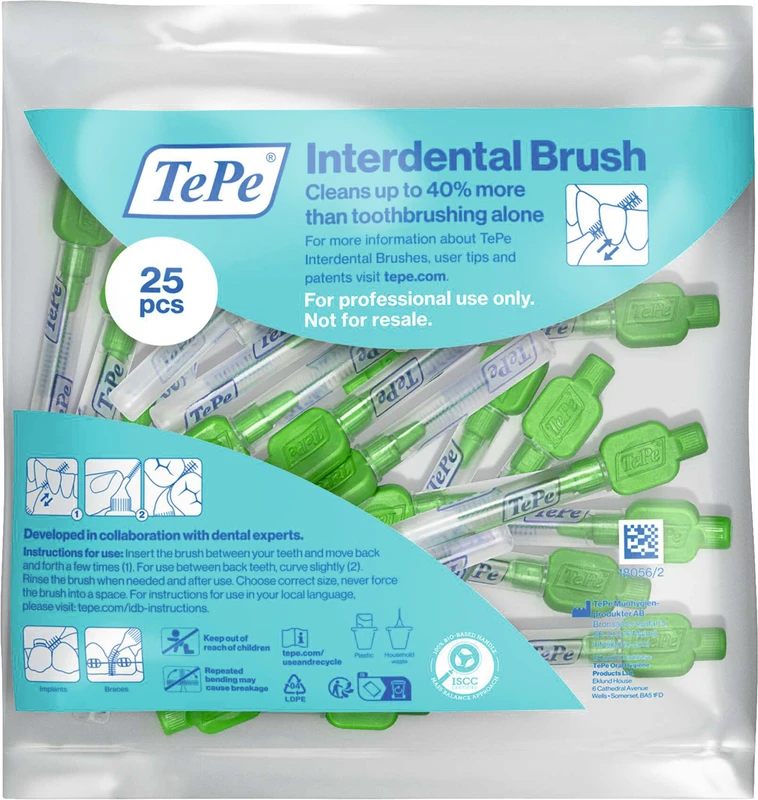 TePe® Interdentalbürsten Original Packung 25 Stück grün, Ø 0,8 mm