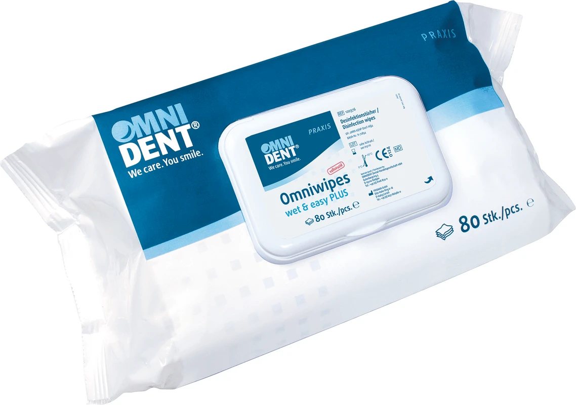 Omniwipes wet &amp; easy PLUS OMNIDENT