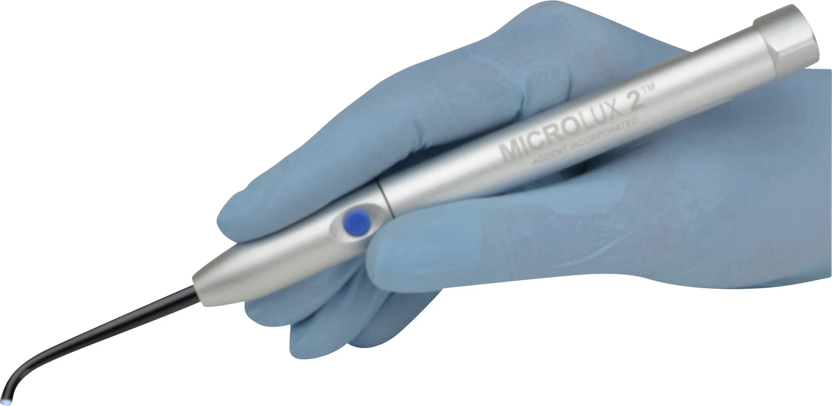 MICROLUX 2™ Stück mit Lichtleiter Ø 2 mm, Batterien, Clip