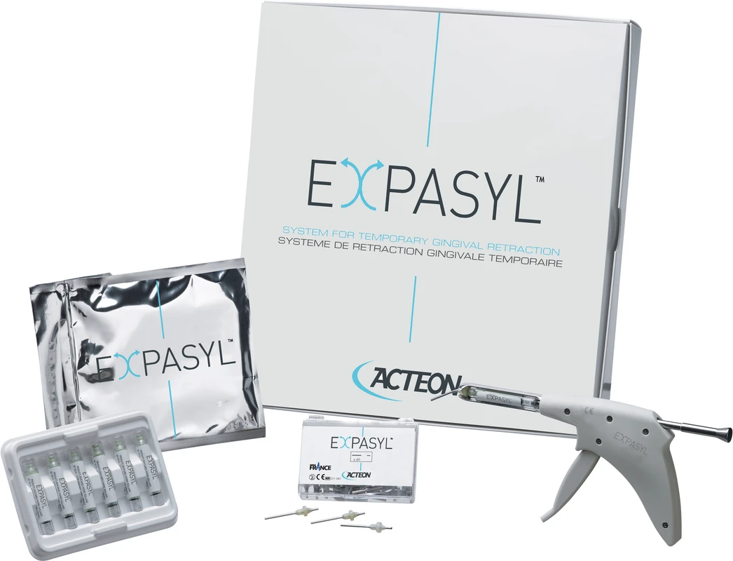 EXPASYL™ Minikit 1 Applikator, 6 Kapseln, 12 Kanülen biegsam EXPASYL™ Pierre Rolland (ACTEON Group)