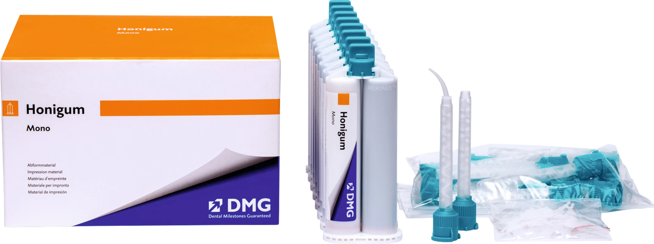 Honigum Mono Vorteilspackung 8 x 50 ml Doppelkartusche, Zubehör