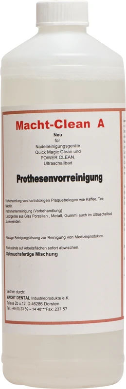Macht Clean A Prothesenreiniger Flasche 1 Liter