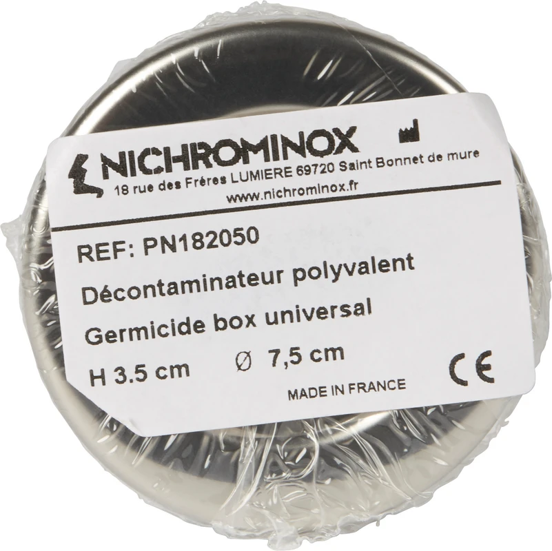 GERMICIDE BOX 1 Stück Edelstahl &Oslash; 7,5 cm