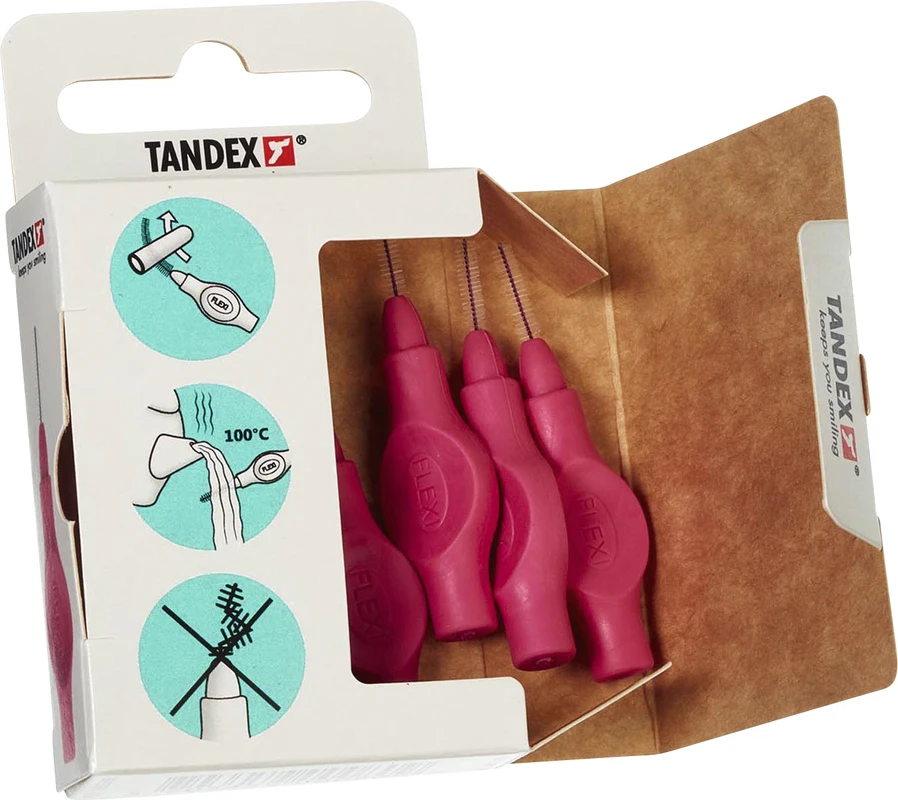 FLEXI® Interdentalbürsten PHD Packung 6 Stück coral, PHD 0.7 (Ø 0,4 mm), ISO 1