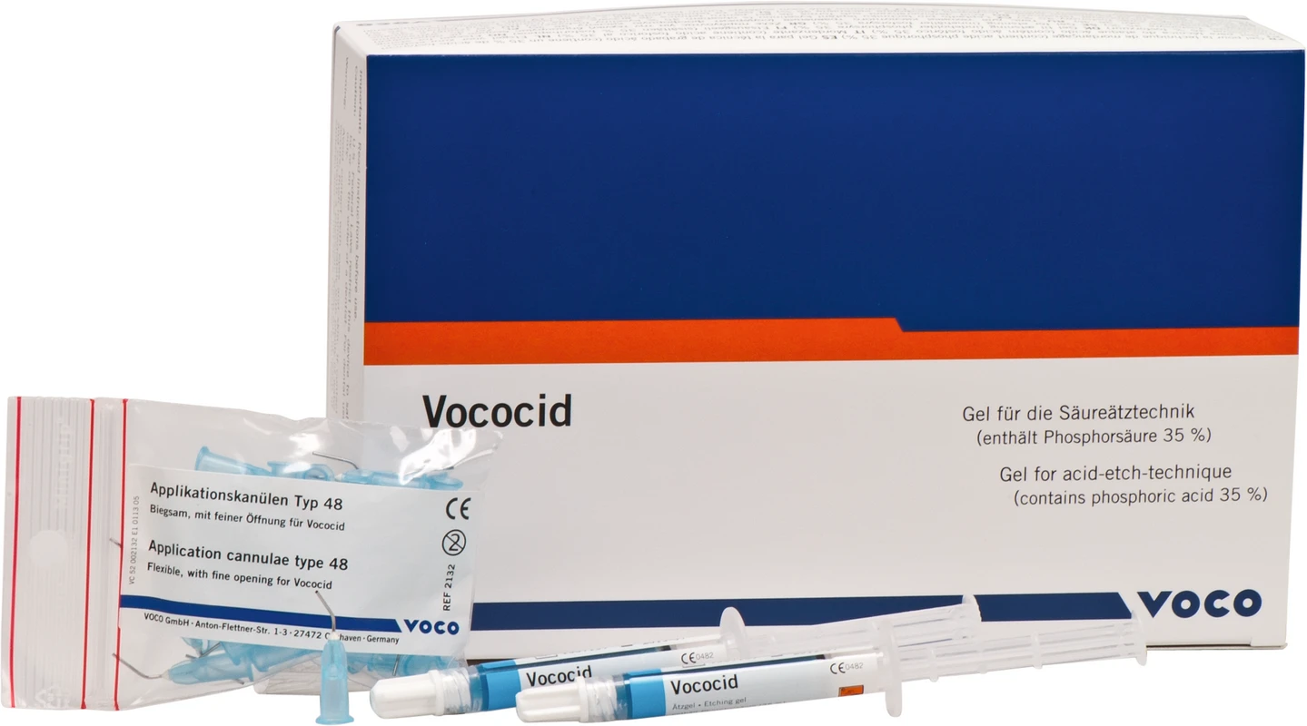 Vococid Packung 5 x 2 ml Spritze, Applikationskanülen Typ 48