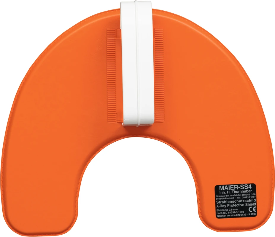 Strahlenschutzschild Stück orange
