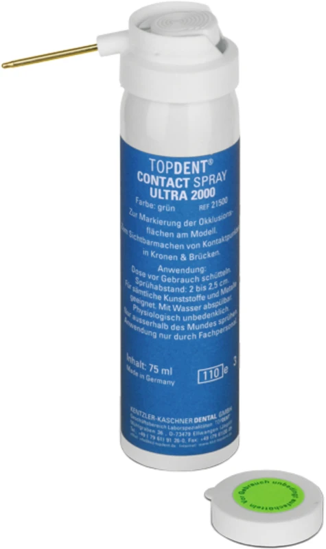 TOPDENT Contact Spray Ultra 2000 Spraydose 75 ml grün, mit Messingdüse
