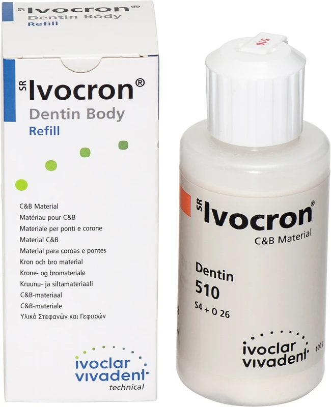 SR Ivocron® Flasche 100 g Pulver dentin 510/6D