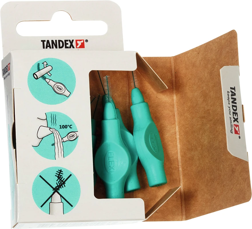 FLEXI® Interdentalbürsten PHD Packung 6 Stück turquoise, PHD 0.6 (Ø 0,35 mm), ISO 0