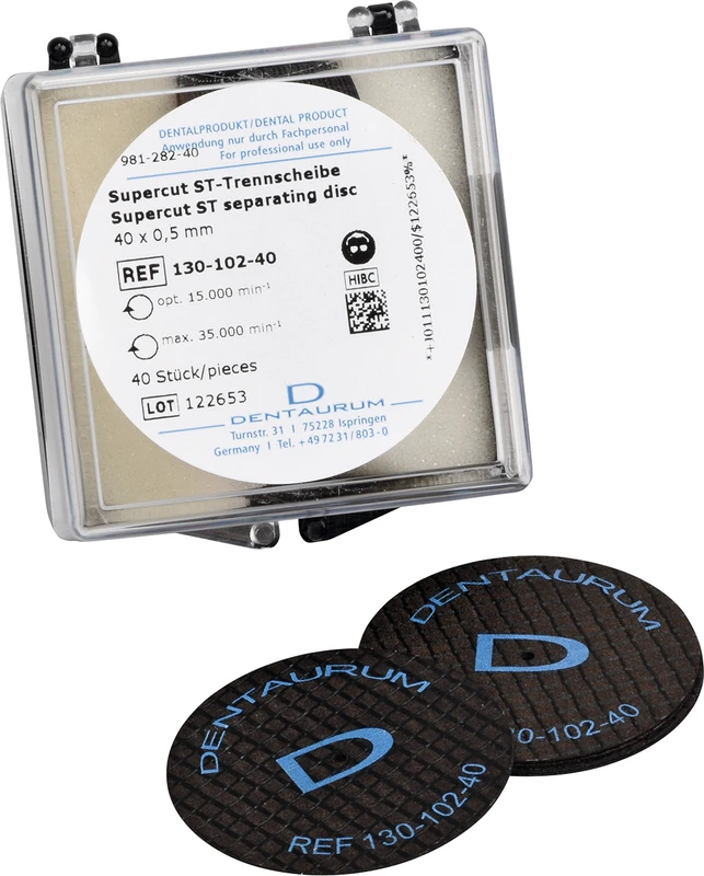 Supercut ST-Trennscheiben Packung 40 Stück ST, braun, Ø 40 mm x 0,50 mm