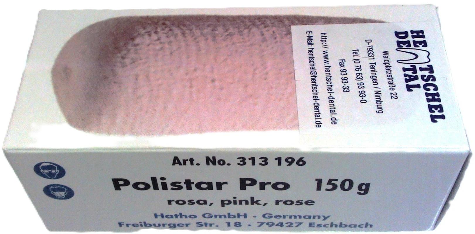 HATHO Polistar Pro Polierpaste Packung 150 g rosa