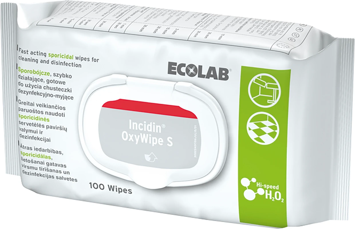 Incidin™ OxyWipe S Packung 6 x 100 Stück 20 x 20 cm