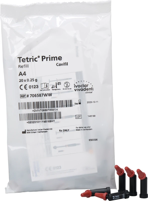 Tetric Prime Packung 20 x 0,25 g Cavifil A4