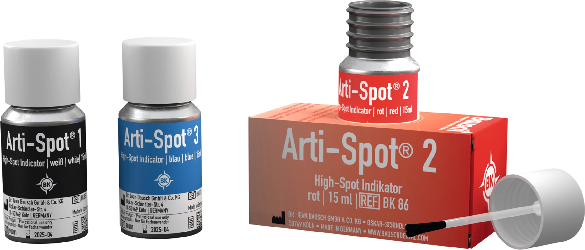 Arti-Spot® Flasche 15 ml blau, für Friktionen, BK 87