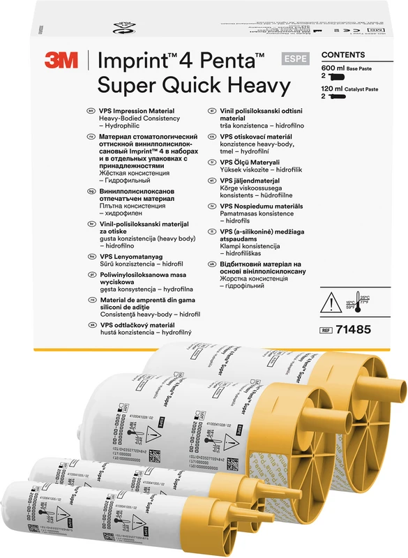 Imprint™ 4 Penta™ Heavy Refill Packung 2 x 300 ml Basispaste, 2 x 60 ml Katalysator Super Quick