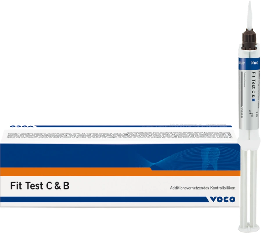 Fit Test C&B Packung 5 ml Spritze, Mischkanülen Typ 9