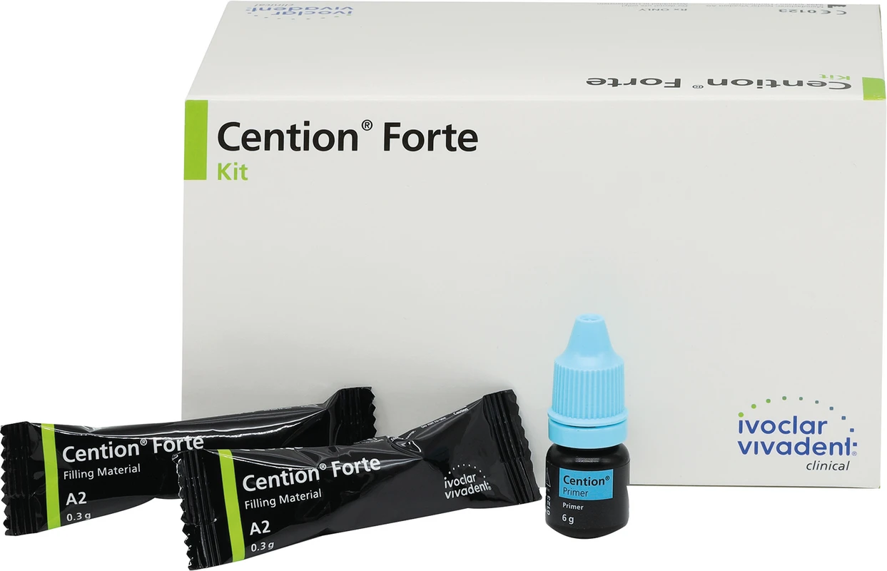 Cention® Forte Kit 50 x 0,3 g Kapsel A2, 6 g Primer, 50 Applikatorpinsel