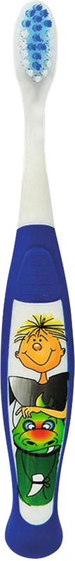 Kinderzahnbürsten mit Motiv Packung 10 Stück Ritter, blau
