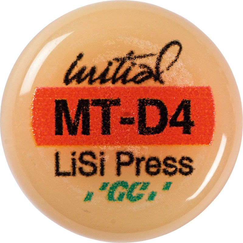 GC Initial™ LiSi Press Packung 5 x 3 g Rohling D4 MT