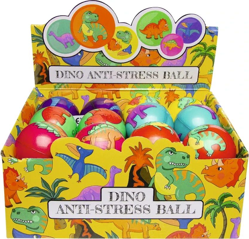 Antistressball Packung 24 Stück Ø 6 cm, Dino