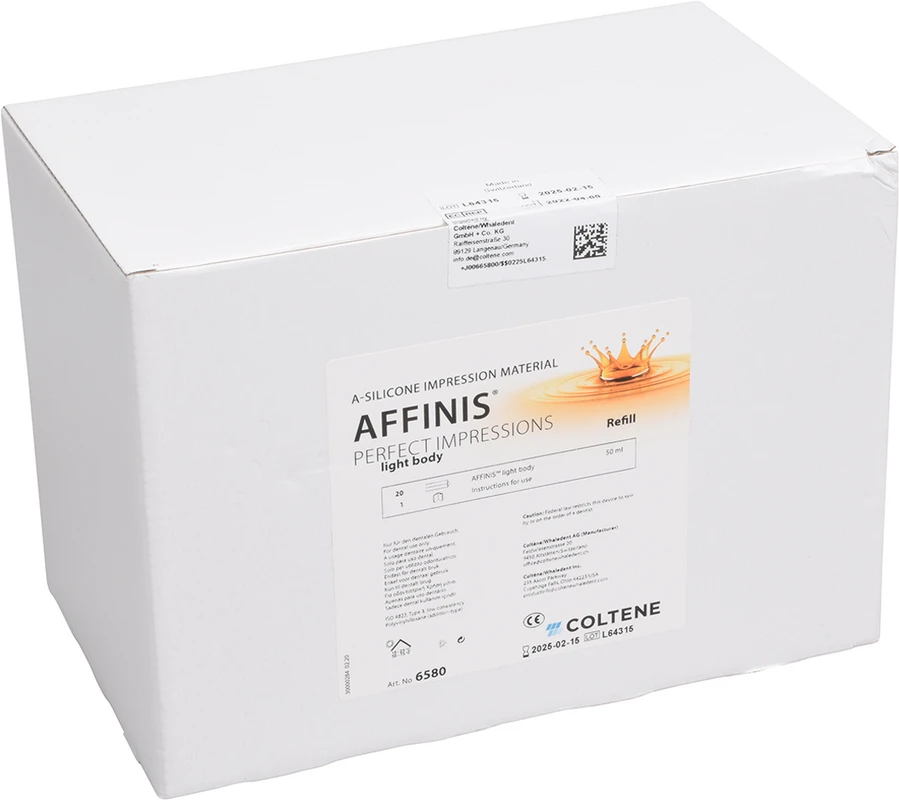 AFFINIS® System 50 Nachfüllpackung 20 x 50 ml Doppelkartusche light body