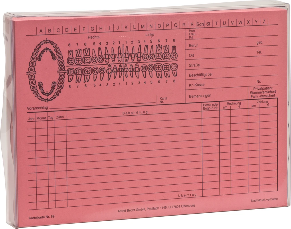 Karteikarten Becht