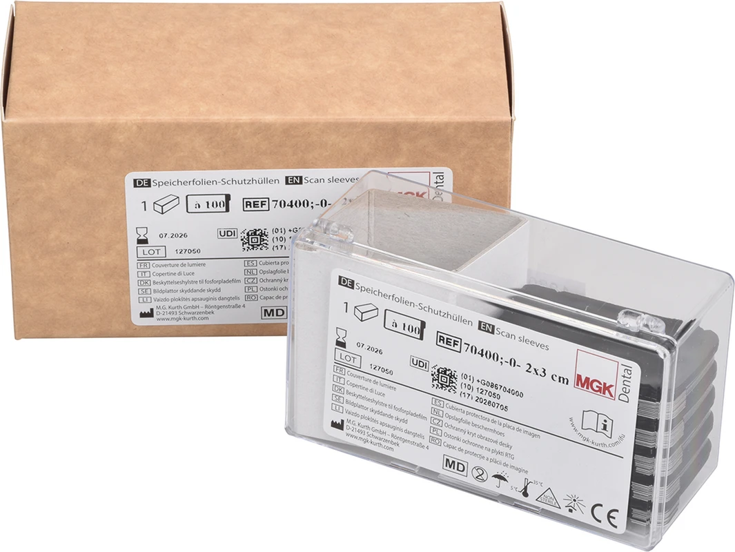 Trend-Line Lichtschutzhüllen Packung 100 Stück Größe 0, 2 x 3 cm