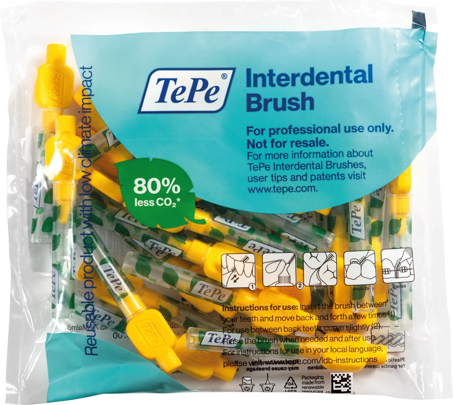 TePe® Interdentalbürsten Original Packung 25 Stück gelb, Ø 0,7 mm