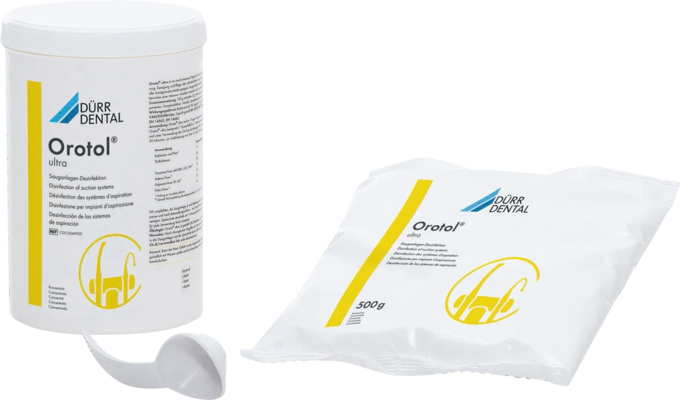 Orotol® ultra Sauganlagen-Desinfektion Basis-Set Orotol® ultra Sauganlagen-Desinfektion Dürr Dental