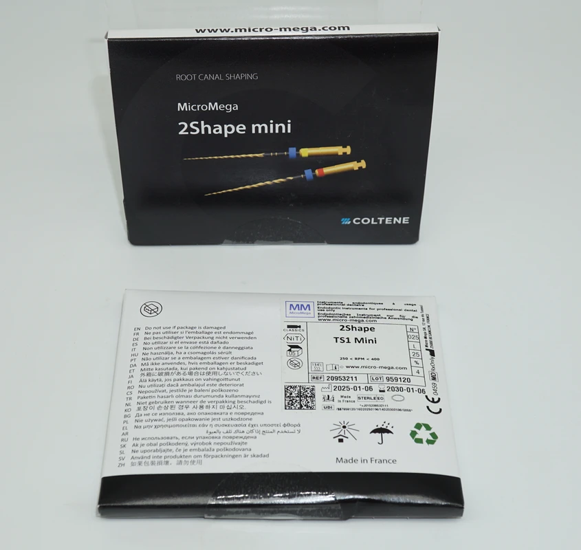 2Shape mini Packung 5 Stück L 25 mm, Taper.04, ISO 025, steril 2Shape mini MICRO-MEGA