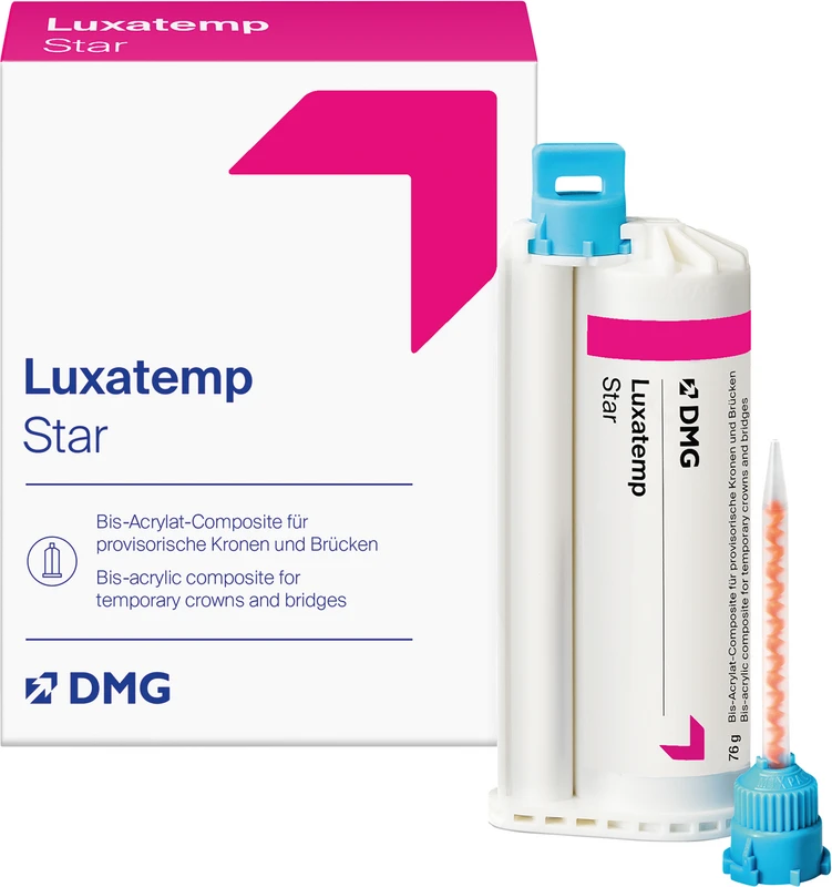 Luxatemp® Star Packung 76 g Doppelkartusche A3, 15 Automix Tips