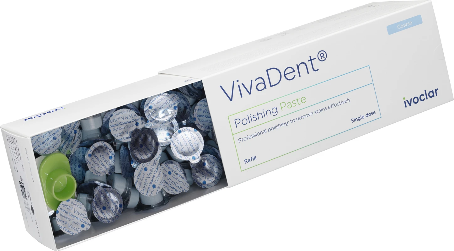 VivaDent® Polishing Paste Packung 200 x 1,8 g Single Dose coarse, mint