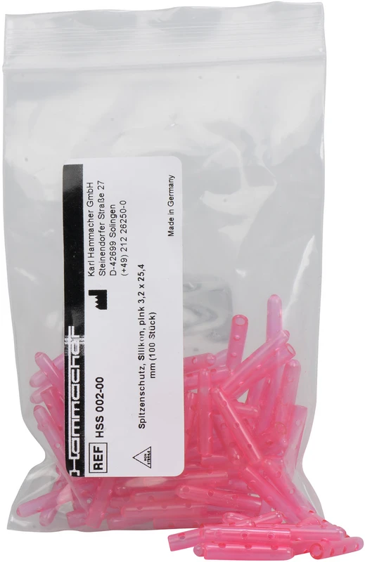 Spitzenschutz Packung 100 Stück pink, 3,2 x 25,4 mm