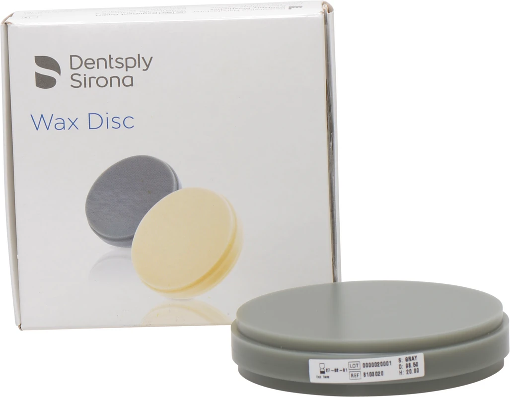 Wachs Disk Stück Ø 98 mm, H 20 mm, gray