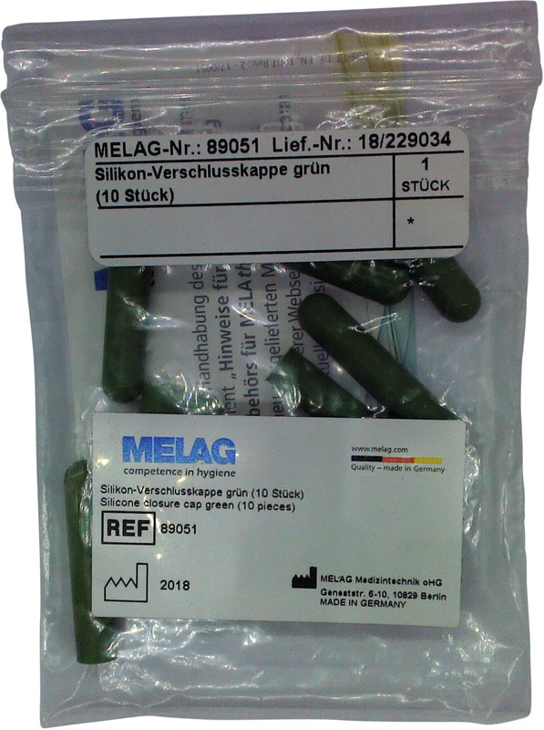 MELAtherm® 10 Verschlusskappe Packung 10 Stück grün