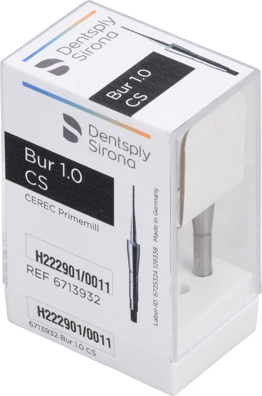 CEREC® Primemill Bur Packung 3 Stück schwarz, Ø 1 mm
