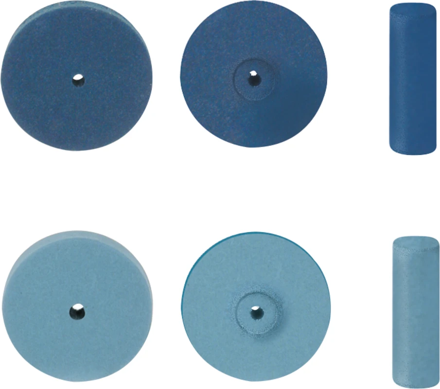 EVE CHROM PLUS Packung 10 Stück unmontiert, blau mittel, Figur 372, 22 x 3 mm
