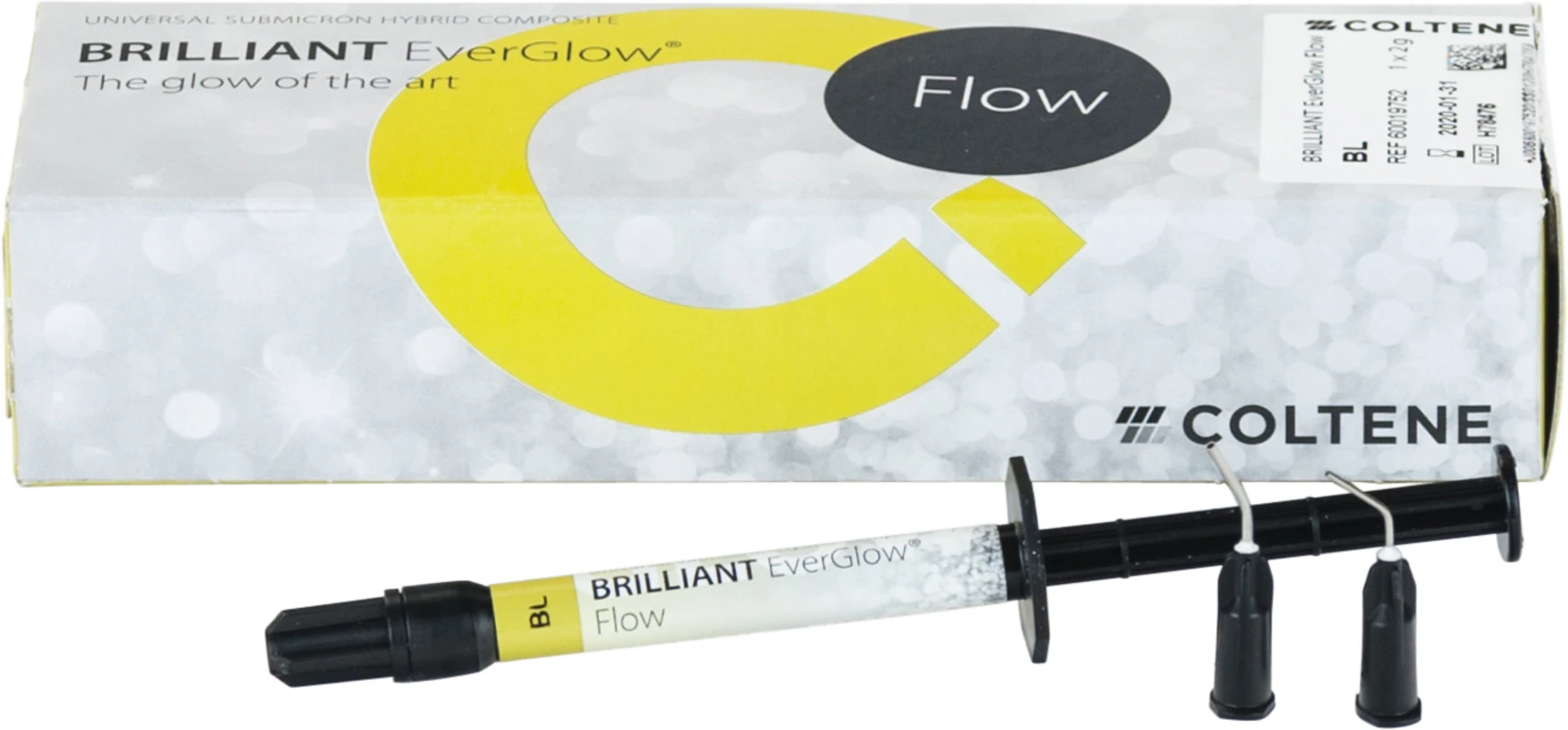 BRILLIANT EverGlow™ Flow Packung 2 g Spritze bleach, Applikationsnadeln