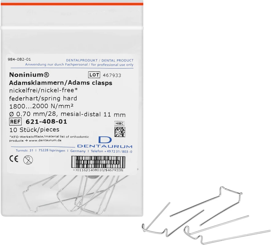 Noninium® Adamsklammern Dentaurum