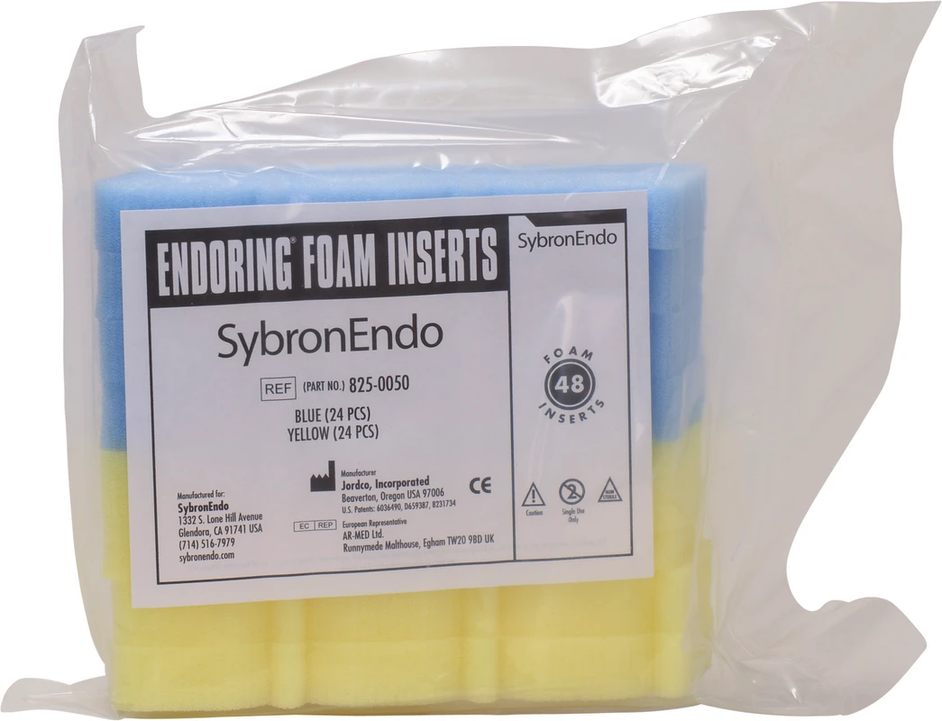Endo-Datei-Organizer Packung 48 Schaumeinsätze (gelb, blau)