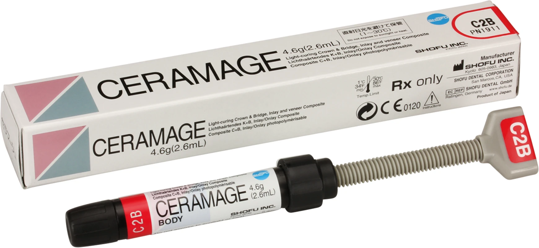 CERAMAGE Spritze 4,6 g dentin C2 CERAMAGE SHOFU