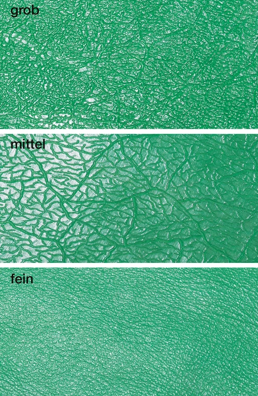 Gusswachs genarbt Packung 15 Stück grün, fein, Stärke 0,4 mm