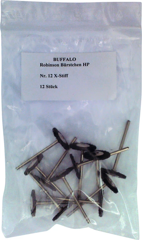 Abbott-Robinson-Bürsten Packung 12 Stück Nr. 12, x-Hart