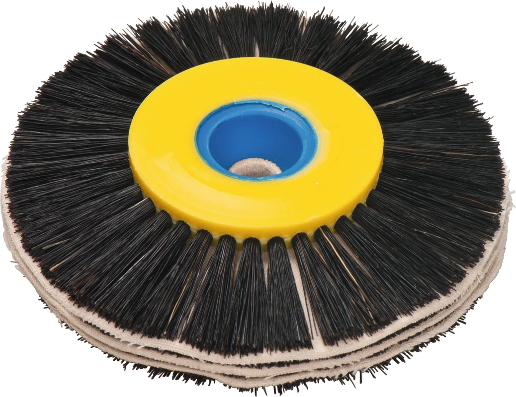 Einlagen-Rundbürste Stück 4 Reihen Chungking-Borsten, 3 Reihen Nessel, Ø 40/80 mm