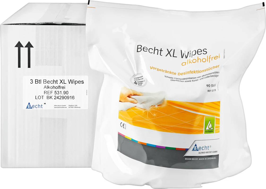 Becht XL Wipes alkoholfrei