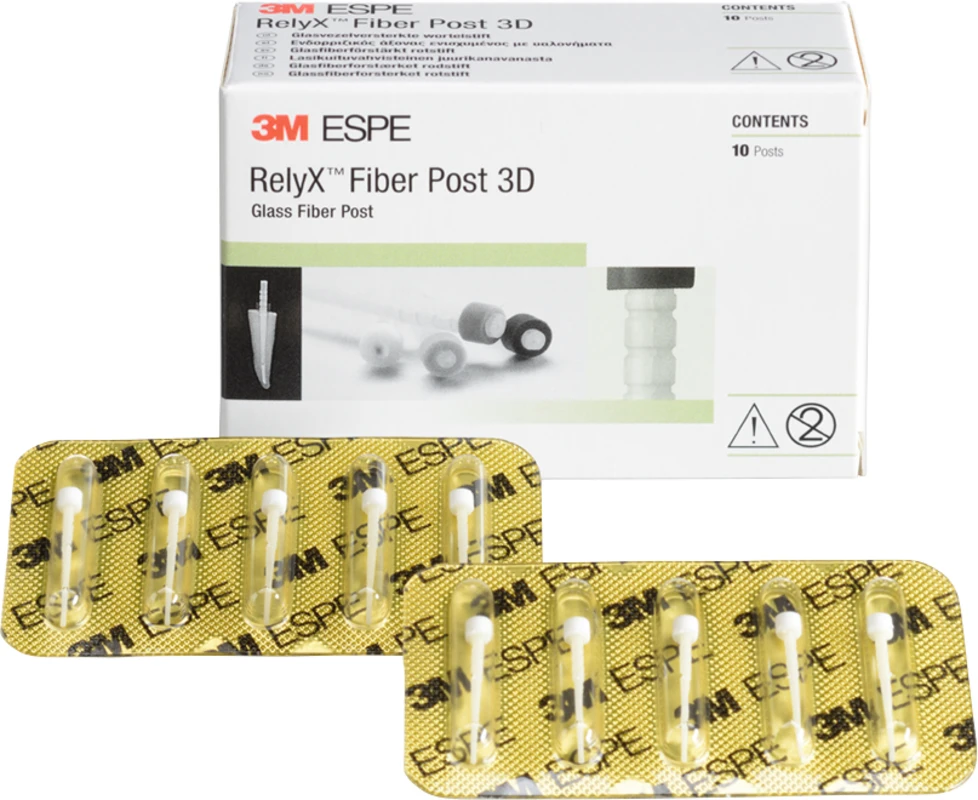 RelyX™ Fiber Post 3D Packung 10 Stück Größe 0 Ø 1,1 mm